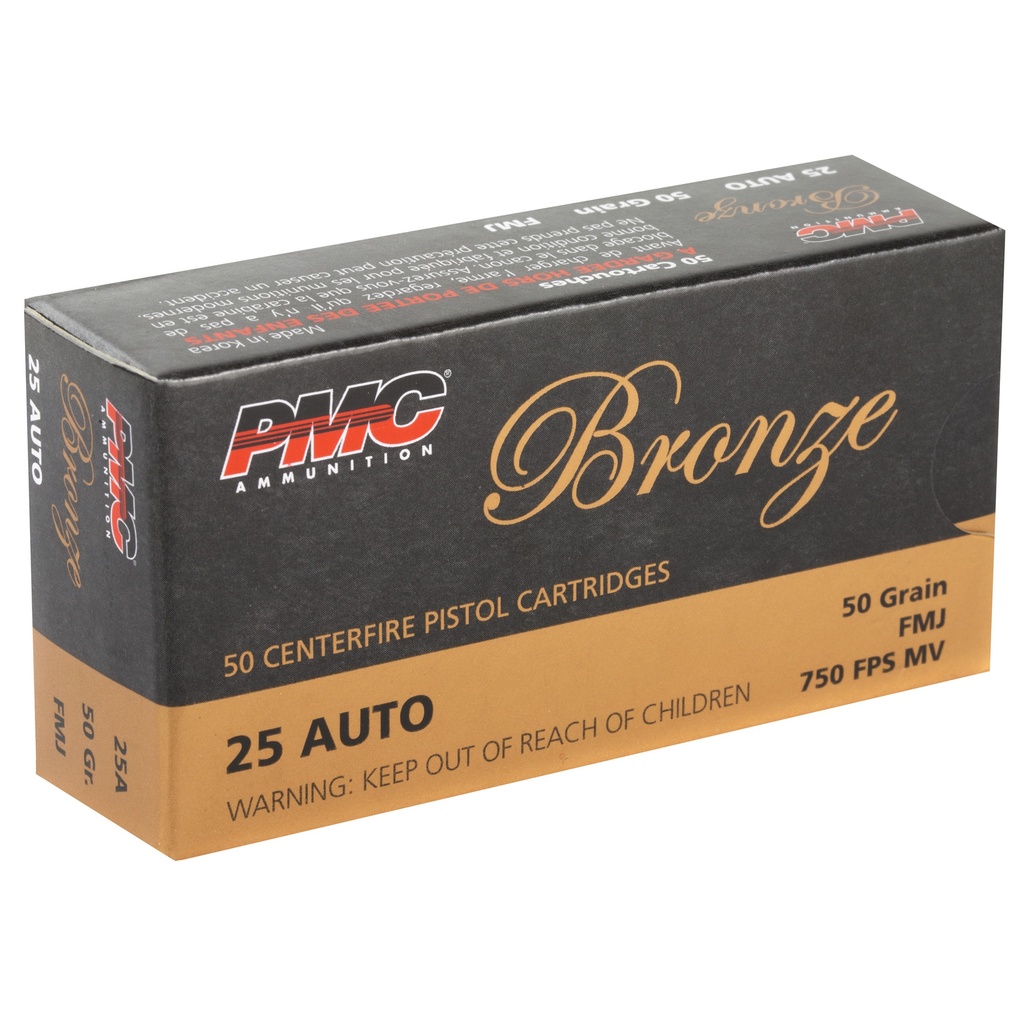 PMC BRNZ 25ACP 50GR FMJ 50/1000 1