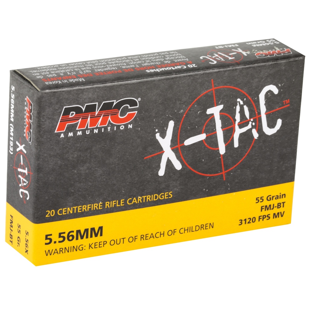 PMC XTAC 556NATO 55GR FMJBT 20/1000 1