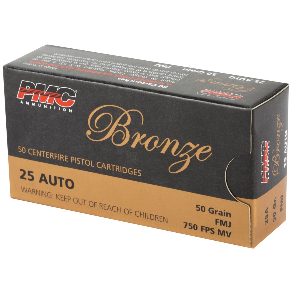 PMC BRNZ 25ACP 50GR FMJ 50/1000 2