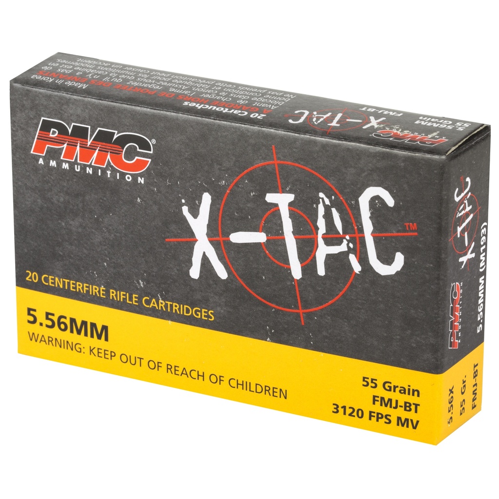 PMC XTAC 556NATO 55GR FMJBT 20/1000 2