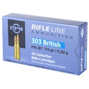 Prvi Partizan PPU 303 BRITISH FMJ 174GR 20/200 2
