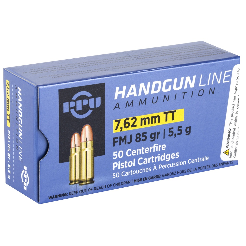 Prvi Partizan PPU 7.62 TOKAREV FMJ 85GR 50/500 1