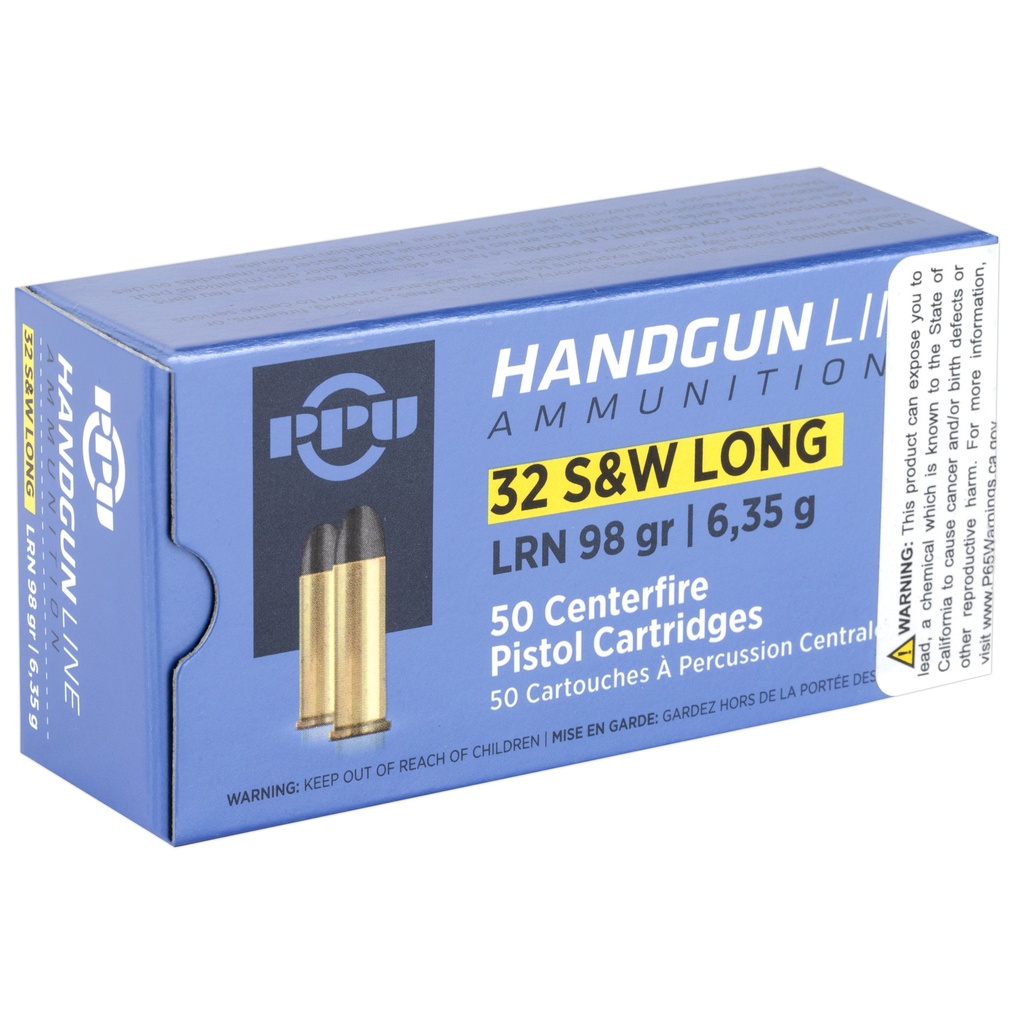 Prvi Partizan PPU 32 S&W LONG LRN 98GR 50/500 1