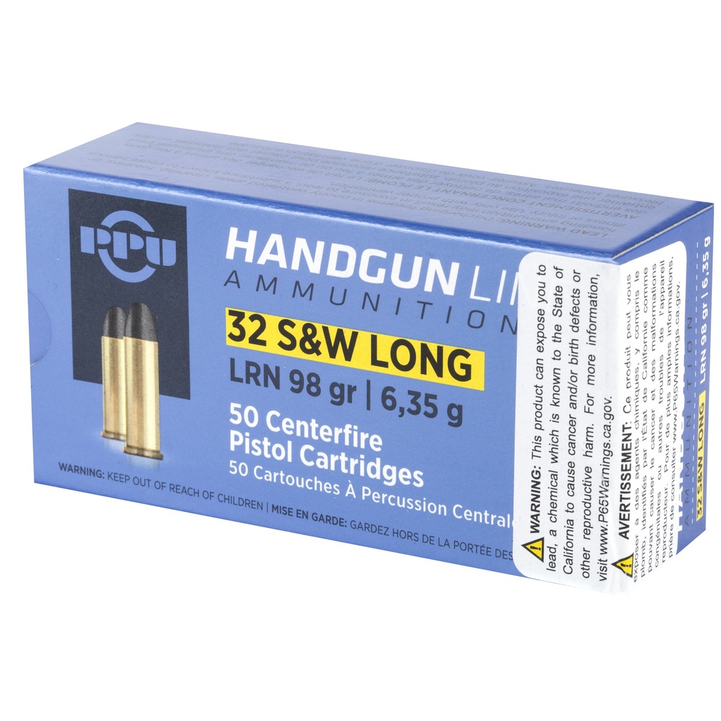 Prvi Partizan PPU 32 S&W LONG LRN 98GR 50/500 2