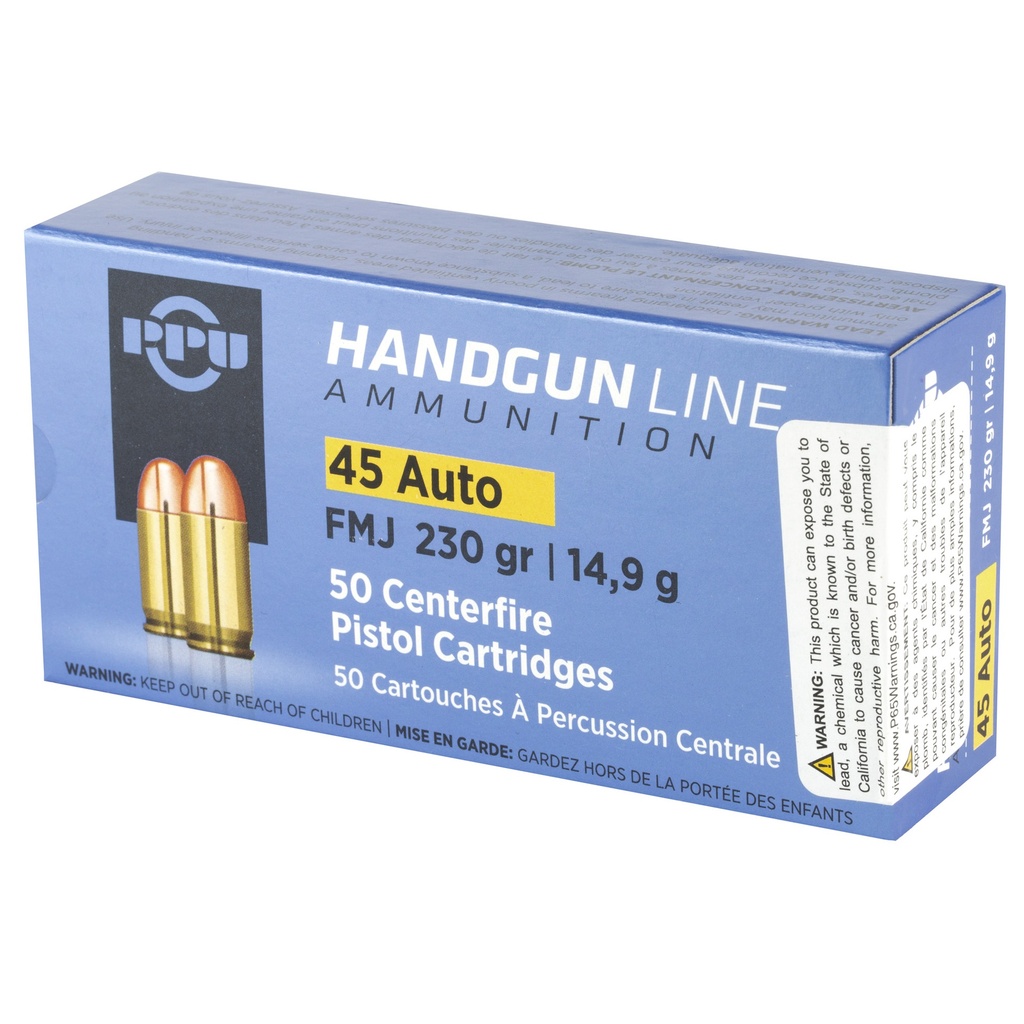 Prvi Partizan PPU 45ACP FMJ 230GR 50/500 2