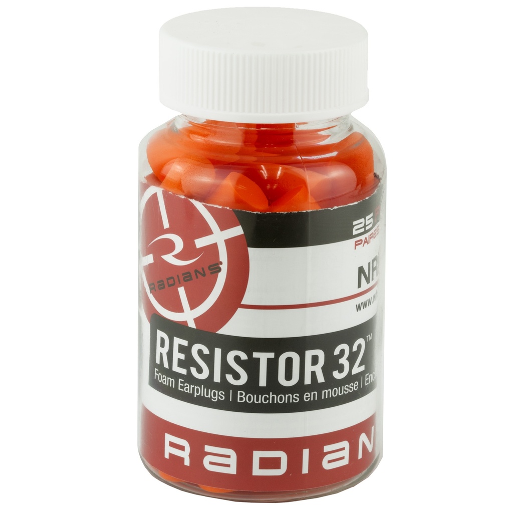 RADIANS FOAM EARPLUGS NRR32 25PK 1