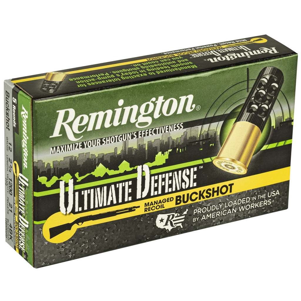 Remington REM ULT DEF 12GA 2.75" 4 BUCK 5/100 1
