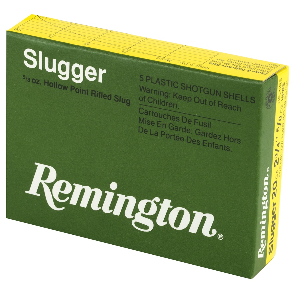 Remington REM SLGR 20GA 2.75" HP 5/250 2