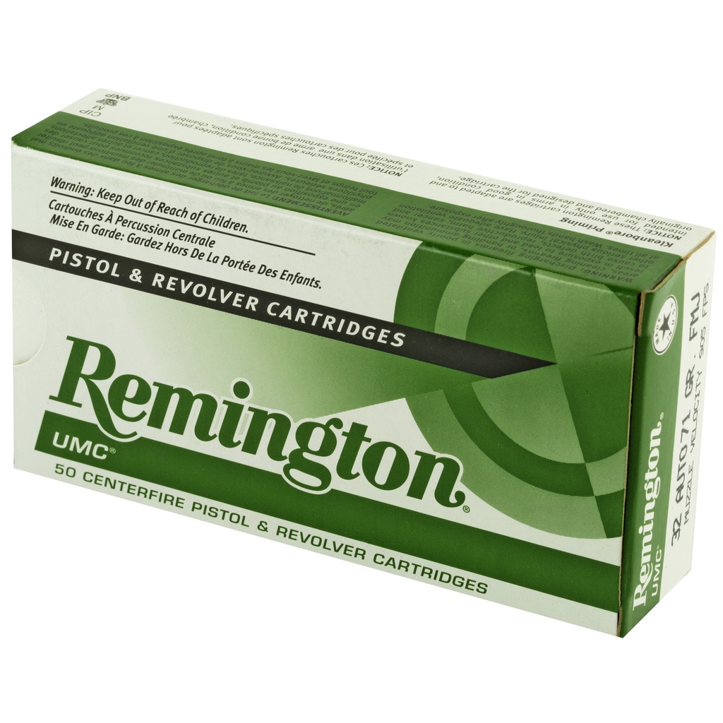 Remington REM UMC 32ACP 70GR FMJ 50/500 2