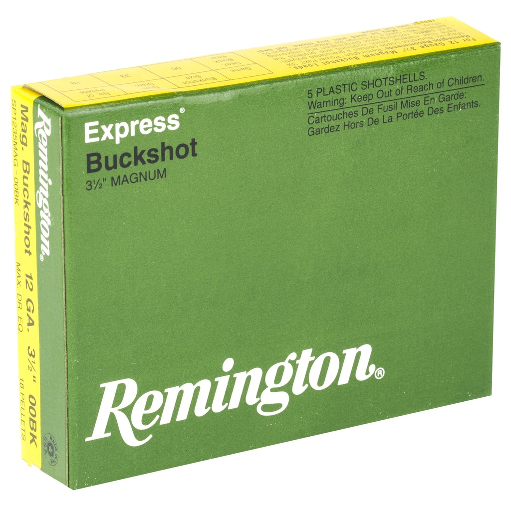 Remington REM EXP MAG 12GA 3.5" 00 BCK 5/250 1