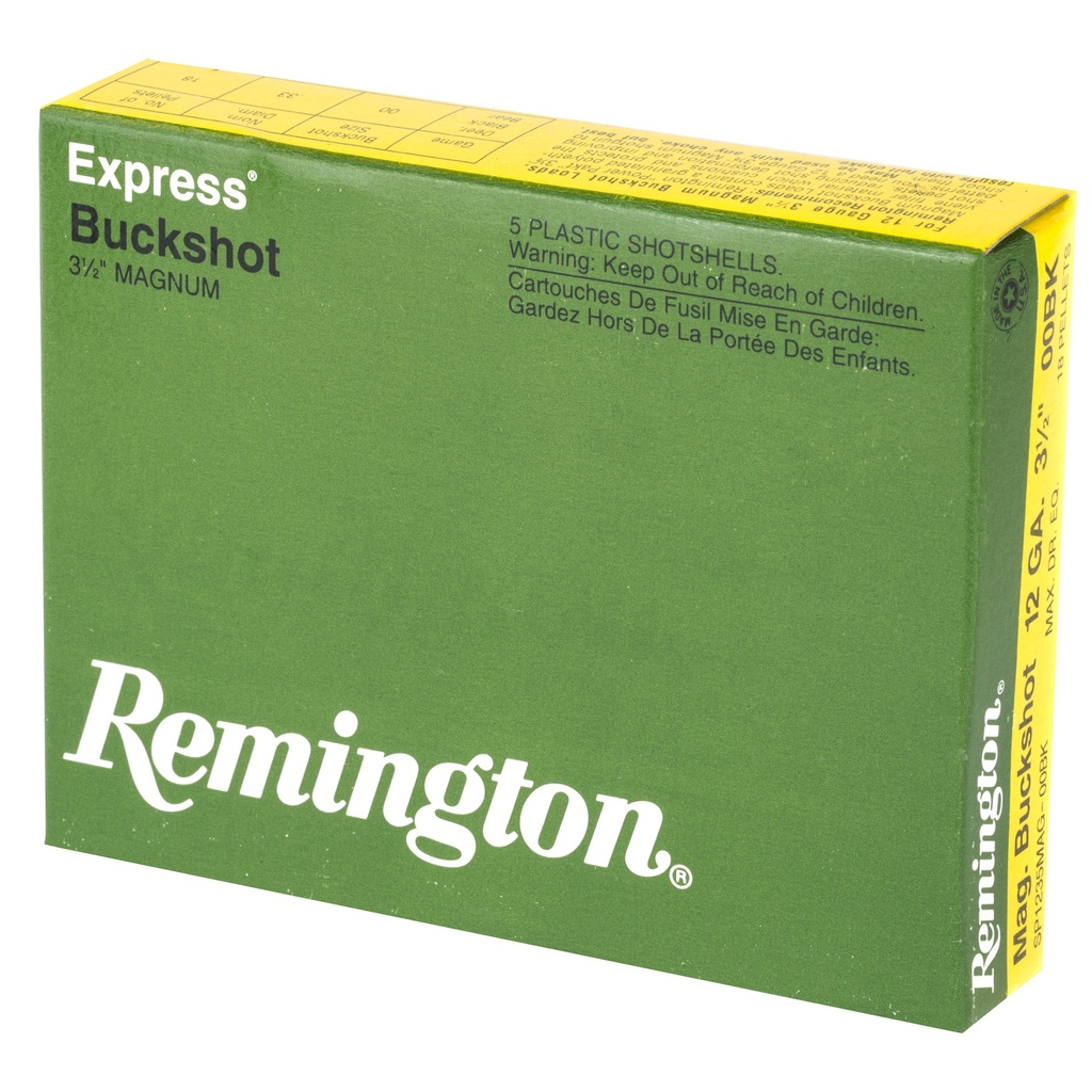 Remington REM EXP MAG 12GA 3.5" 00 BCK 5/250 2