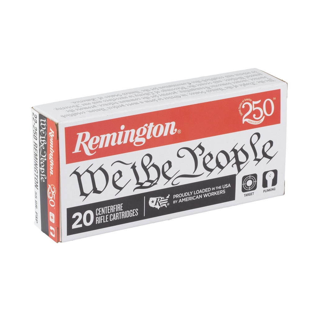 Remington REM WE THE PEOPLE 22-250REM 55GR HPR 1