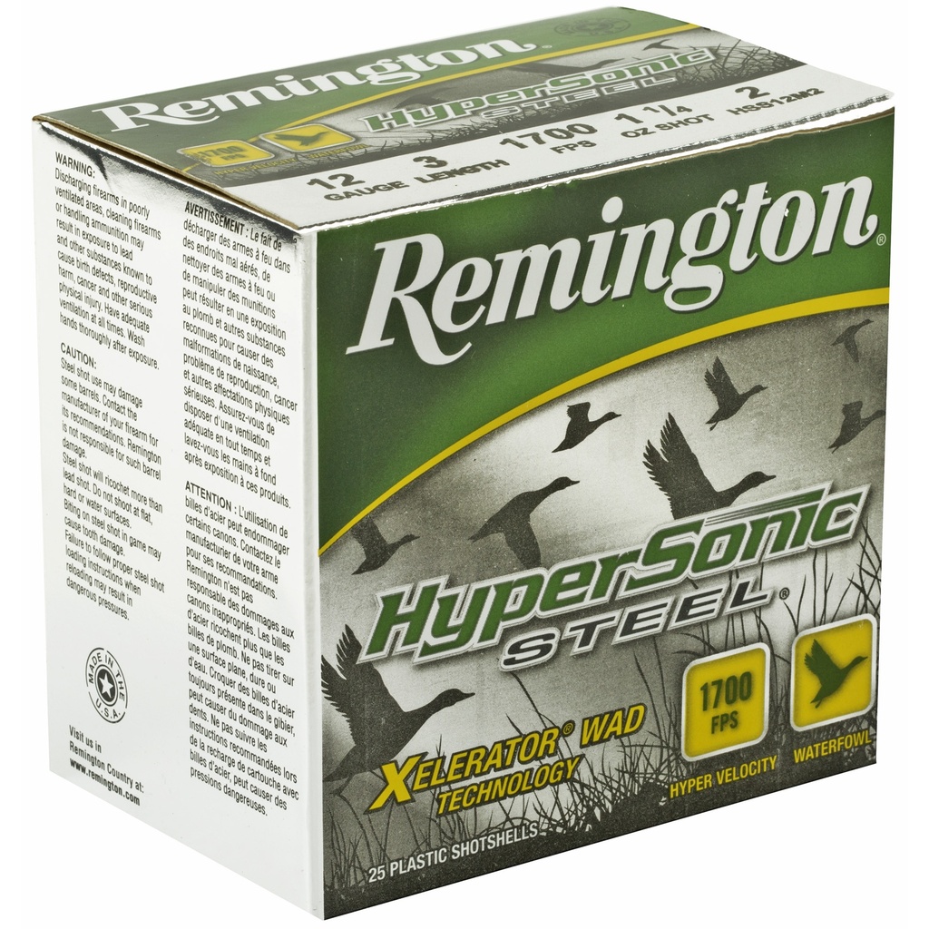 Remington REM HYPSNC STL 12GA 3" #2 25/250 1