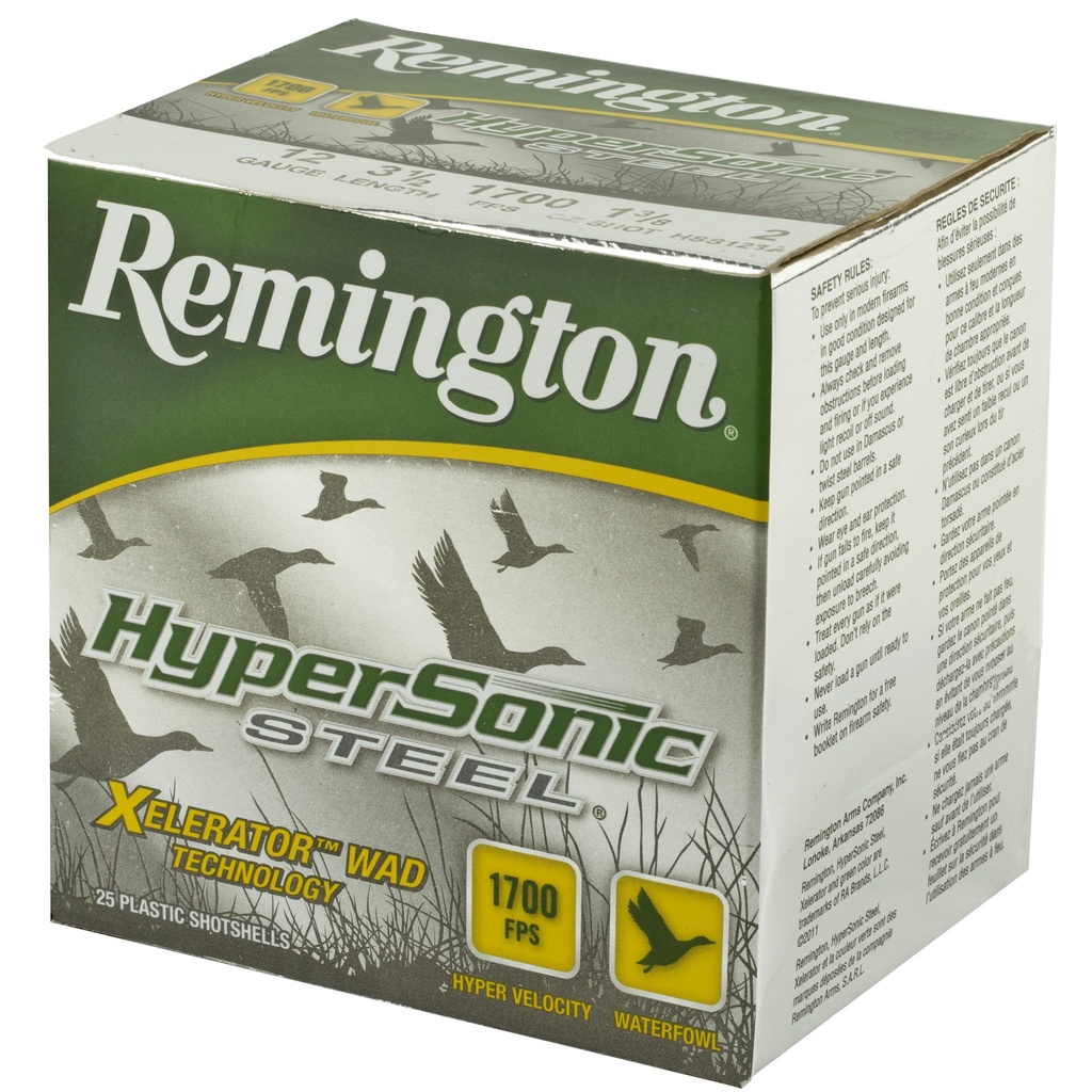 Remington REM HYPSNC STL 12GA 3.5" #2 25/250 2