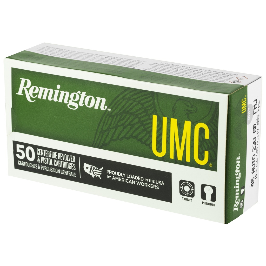 Remington REM UMC 45ACP 230GR FMJ 50/500 2
