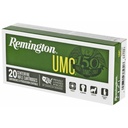Remington REM UMC 22-250 50GR HP 20/200 2