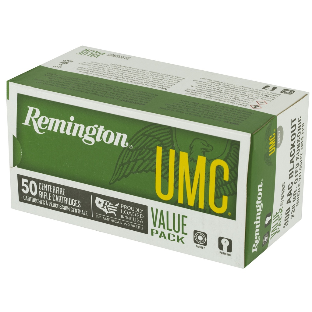 Remington REM UMC 300BLK 220GR 50/400 2