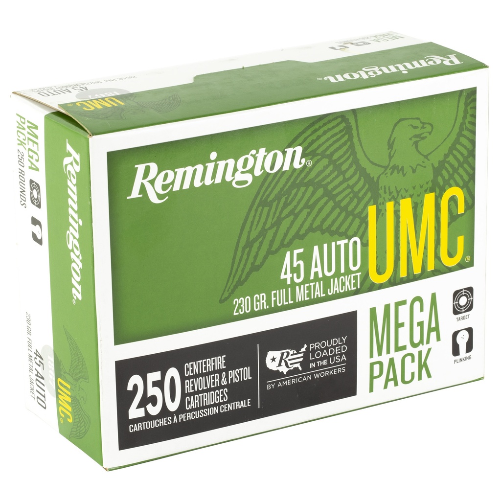 Remington REM UMC MP 45ACP 230GR FMJ 250/1000 1