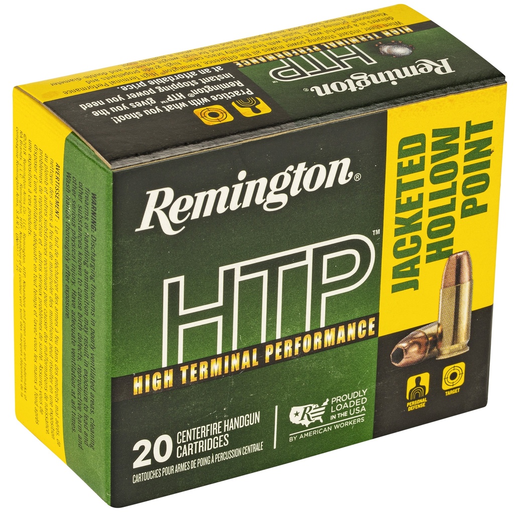 Remington REM HTP 9MM 147GR JHP 20/500 1