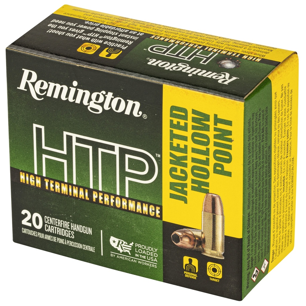Remington REM HTP 9MM 147GR JHP 20/500 2