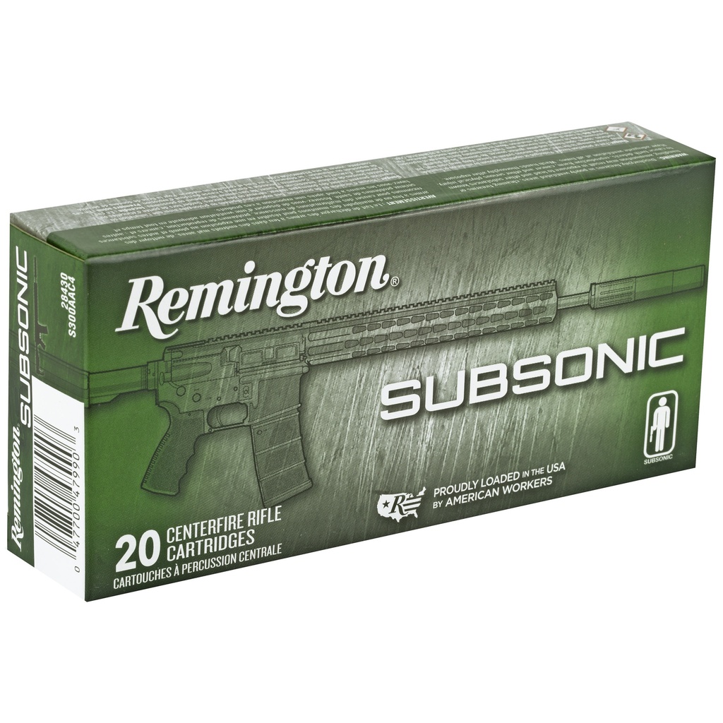 Remington REM 300BLK 220GR SUBSONIC 20/200 1
