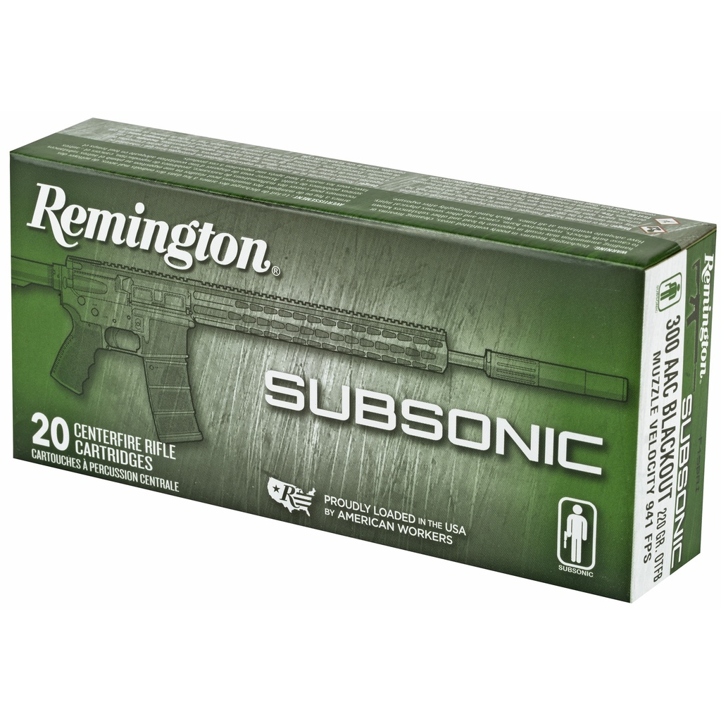 Remington REM 300BLK 220GR SUBSONIC 20/200 2