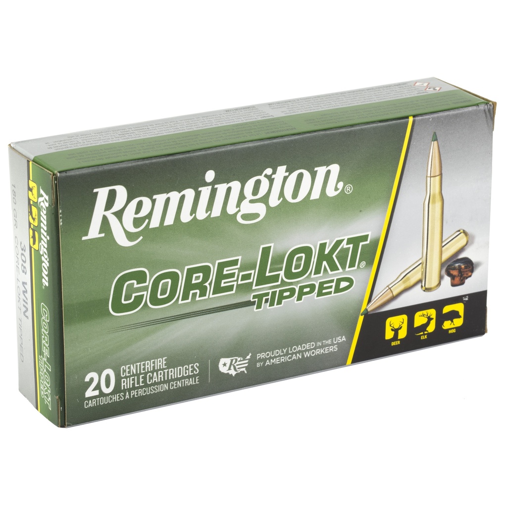 Remington REM 308 WIN 180GR CLOK TIPPED 20/200 1