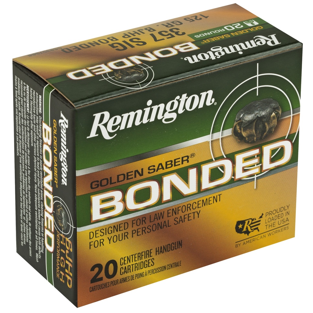 Remington REM GOLDEN SBR 357SIG 125GR 20/500 1