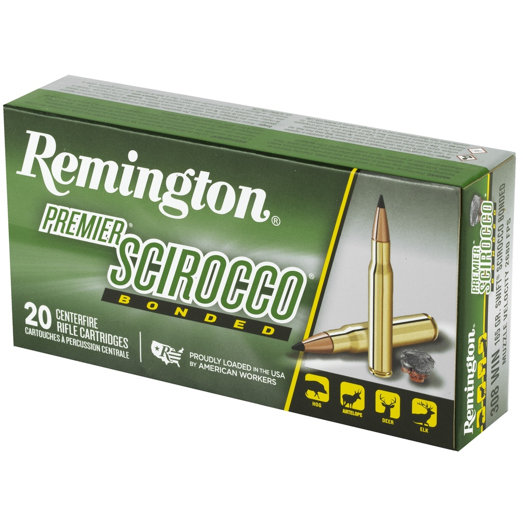 Remington REM SWIFT SCR 308WIN 165GR 20/200 2