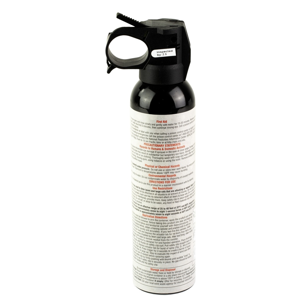 SABRE 9.2OZ BEAR/MNT LION SPRAY BLK 1