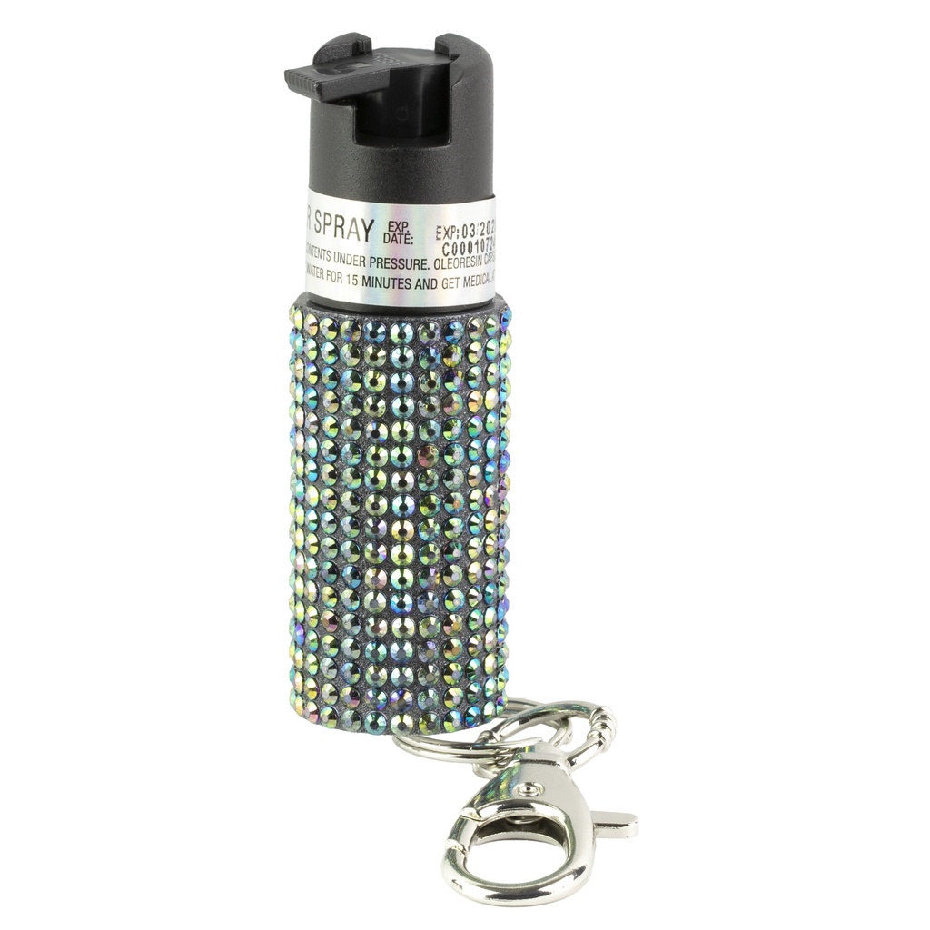 SABRE JEWELED SPRAY W/KEY RING BLK 1