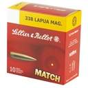 Sellier & Bellot S&B 338LAPUA 300GR SIERRA 10/100 2