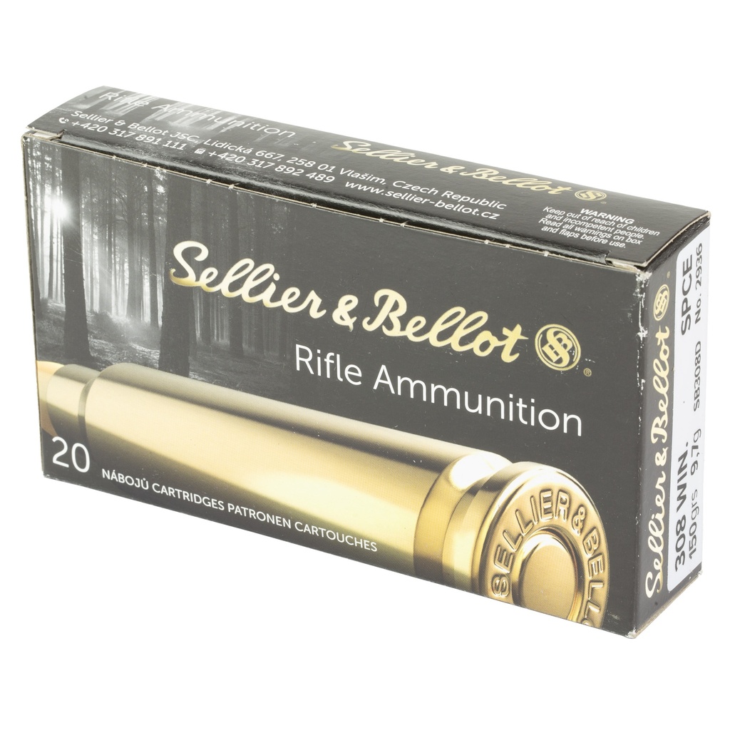 Sellier & Bellot S&B 308WIN 150GR SPCE 20/500 2