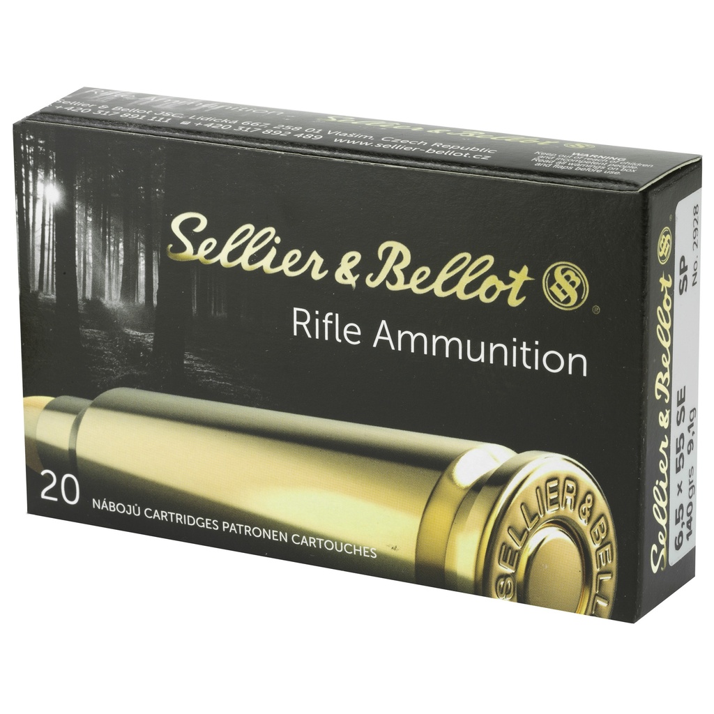 Sellier & Bellot S&B 6.5X55SW 140GR SP 20/400 2