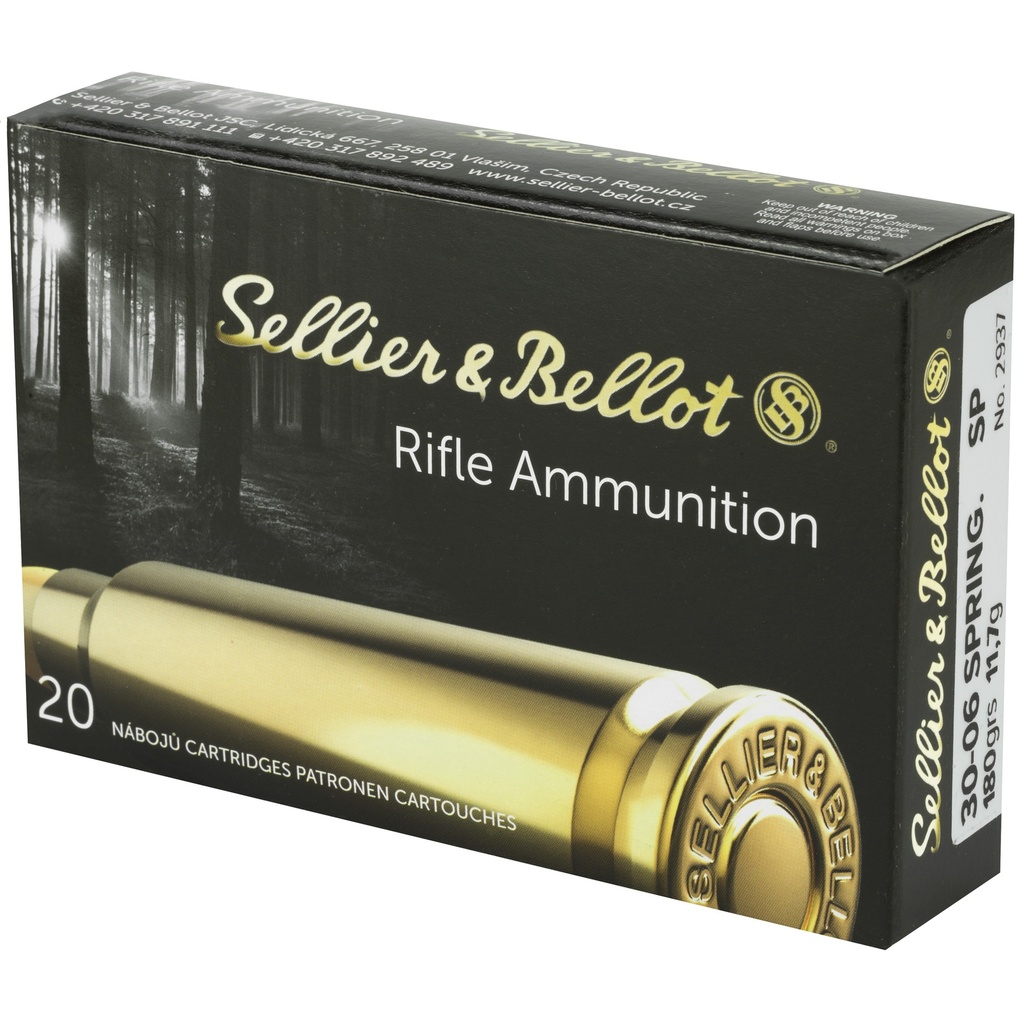 Sellier & Bellot S&B 30-06 180GR SP 20/400 2