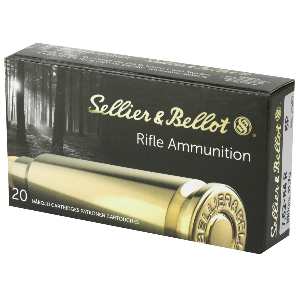 Sellier & Bellot S&B 762X54R 180GR SP 20/400 2