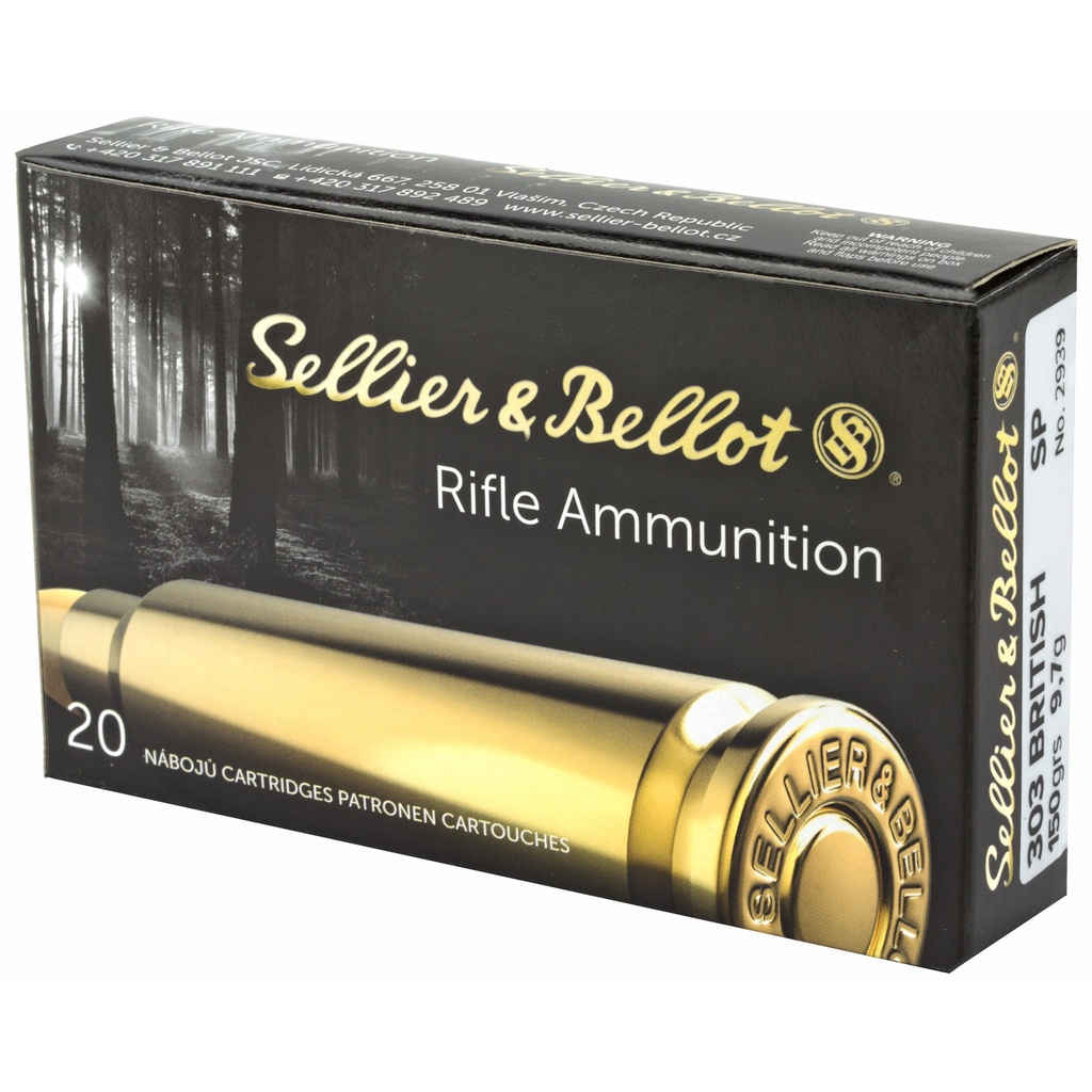 Sellier & Bellot S&B 303BRITISH 150GR SP 20/400 2