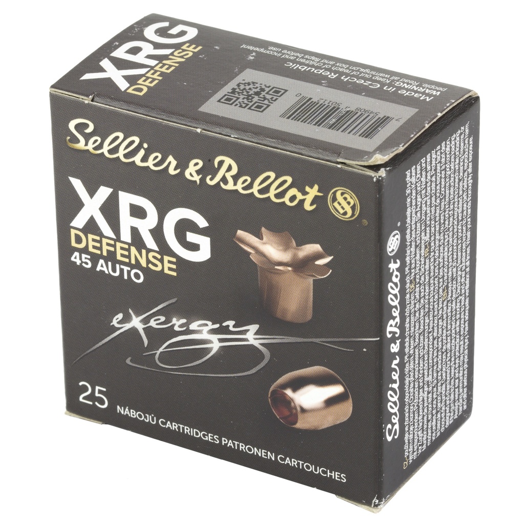 Sellier & Bellot S&B 45ACP 165GR XRG 25/1000 2
