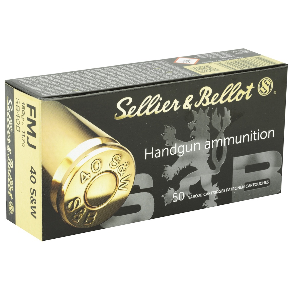 Sellier & Bellot S&B 40SW 180GR FMJ 50/1000 1