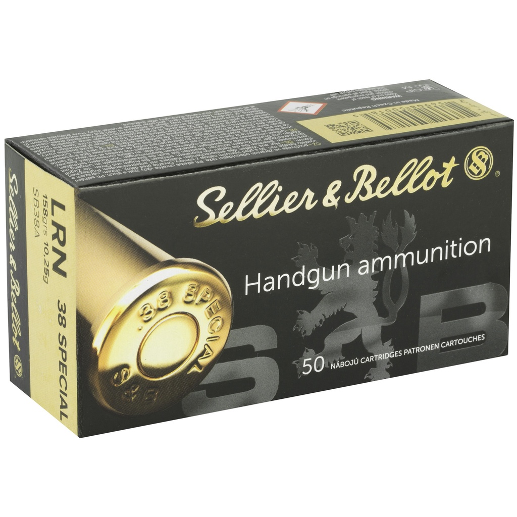 Sellier & Bellot S&B 38SPL 158GR LRN 50/1000 1