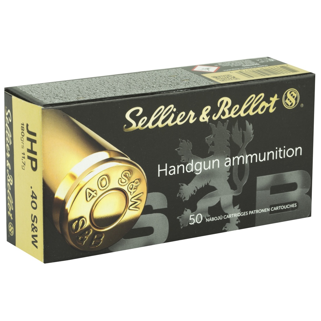 Sellier & Bellot S&B 40SW 180GR JHP 50/1000 1
