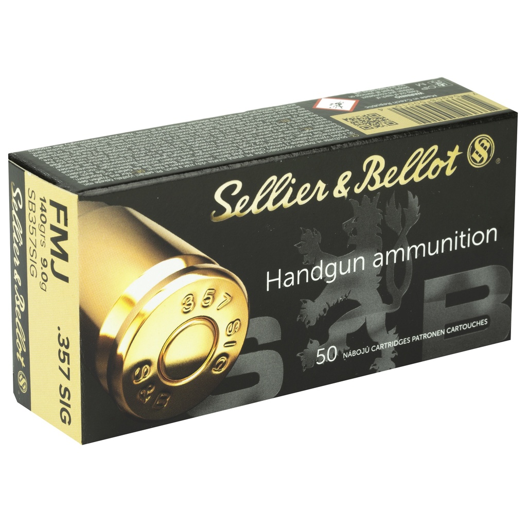 Sellier & Bellot S&B 357SIG 140GR FMJ 50/1000 1