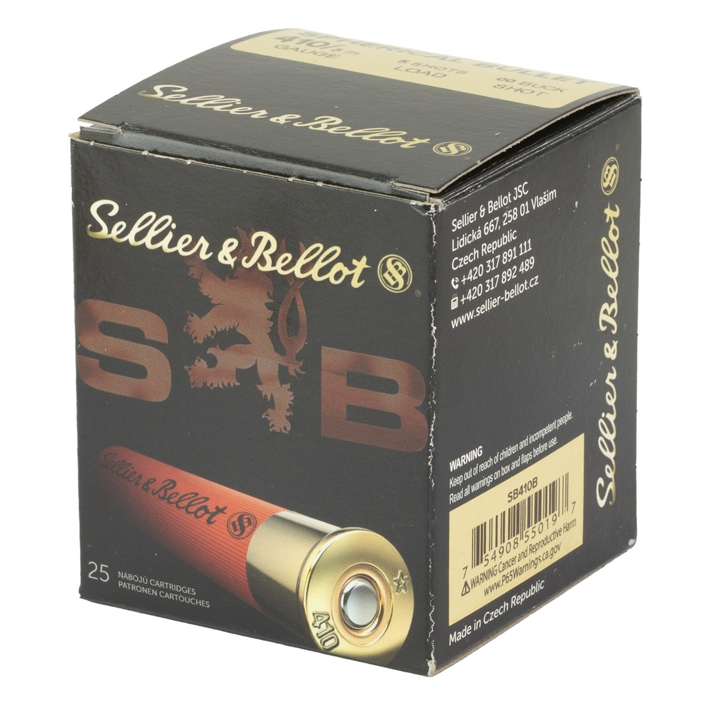 Sellier & Bellot S&B 410 3" 00 BUCKSHOT 5PEL 25/500 2