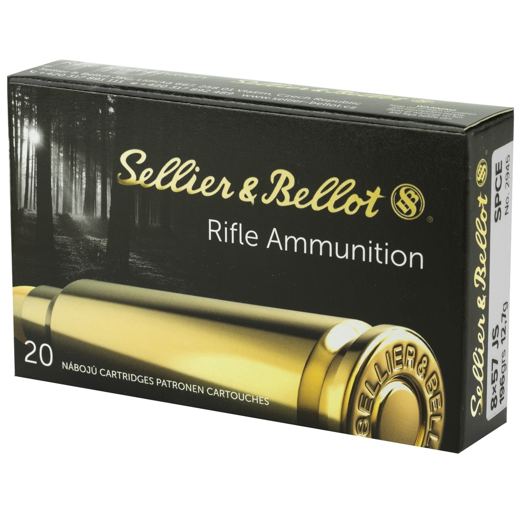 Sellier & Bellot S&B 8X57 JS SPCE 196GR 20/400 2