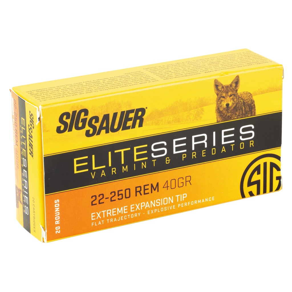 SIG AMMO 22-250REM 40GR V&P 20/200 1
