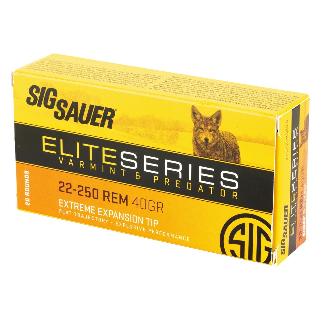 SIG AMMO 22-250REM 40GR V&P 20/200 2