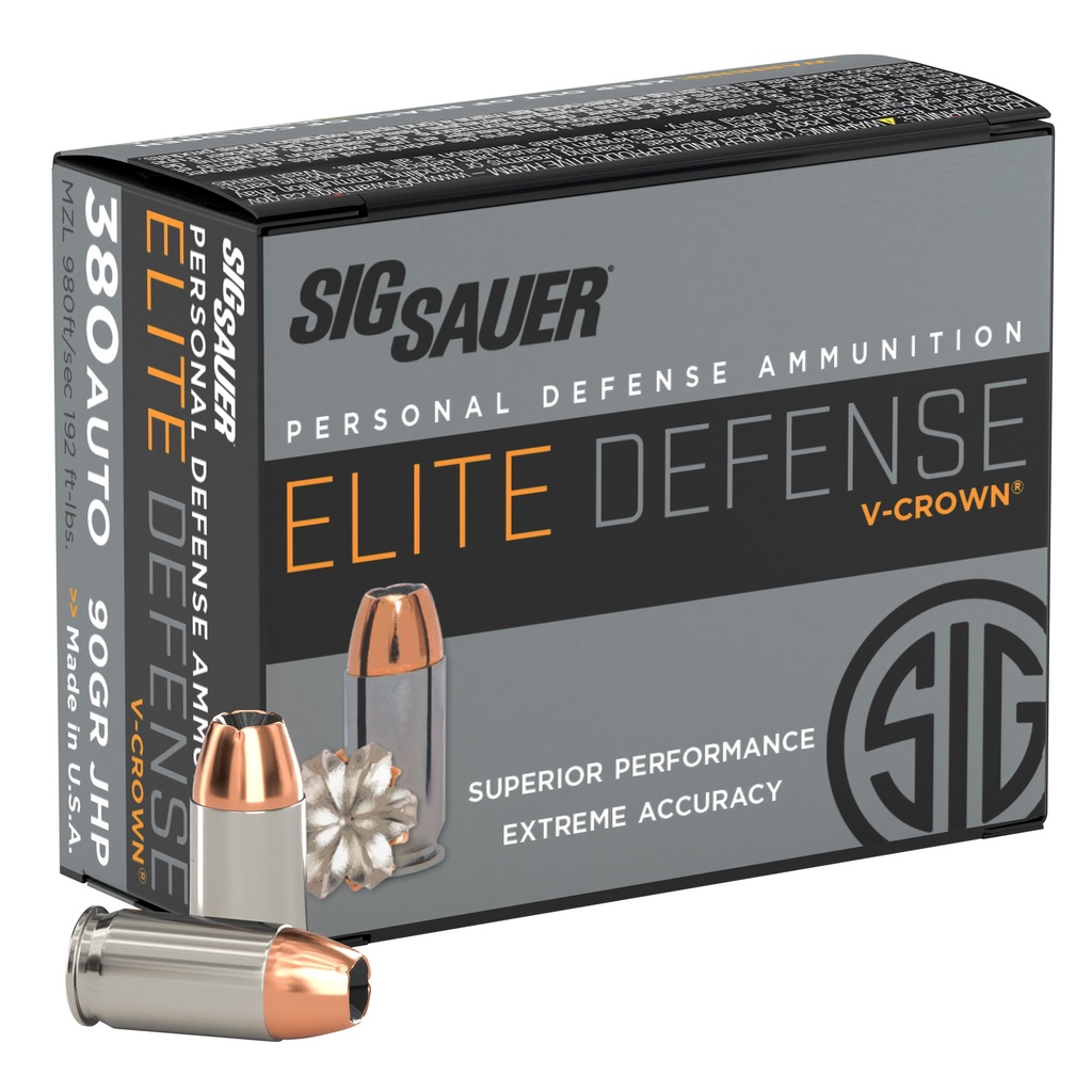 SIG AMMO 380ACP 90GR JHP 20/200 1