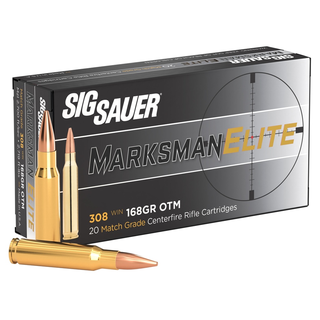 SIG AMMO 308WIN 168GR OTM 20/200 1