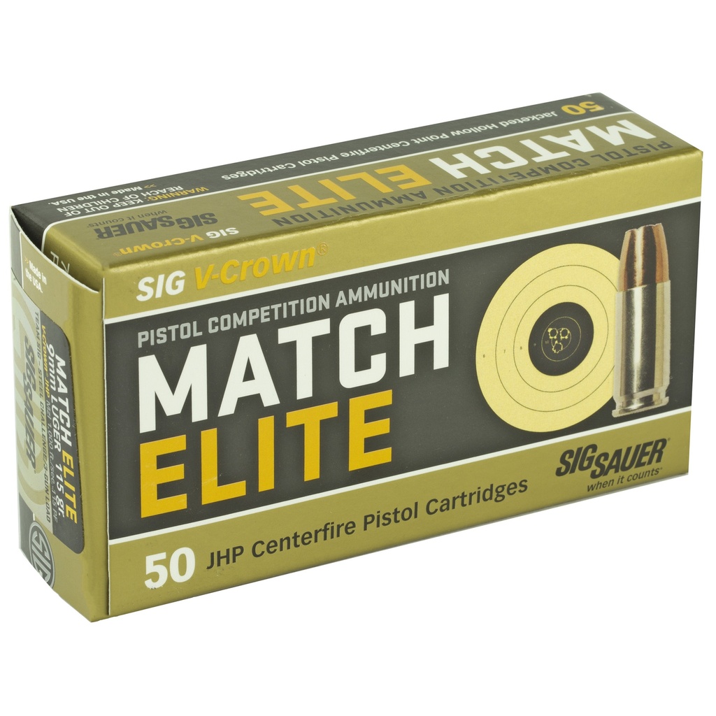 SIG AMMO 9MM 115GR JHP 50/1000 1