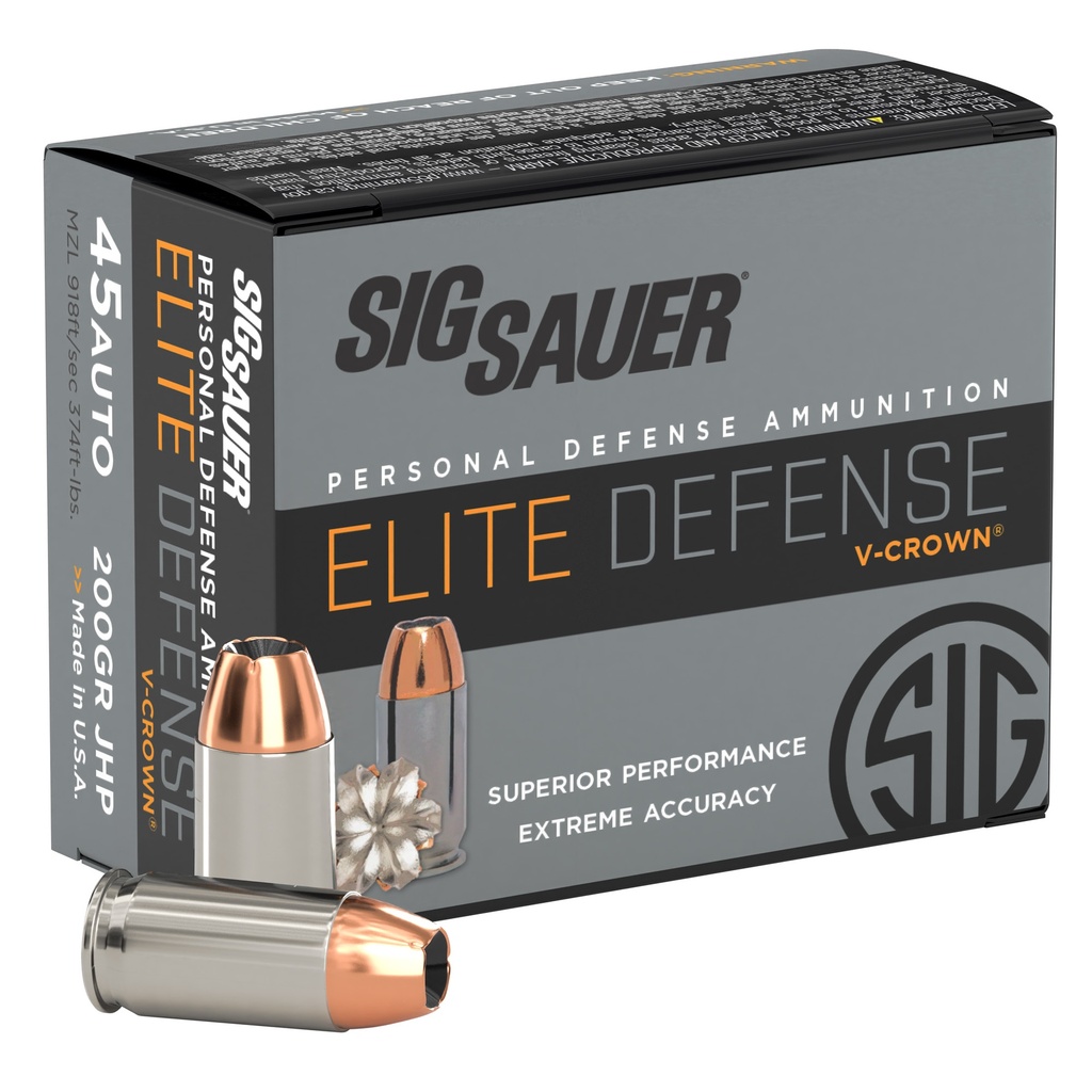 SIG AMMO 45ACP 200GR JHP 20/200 1